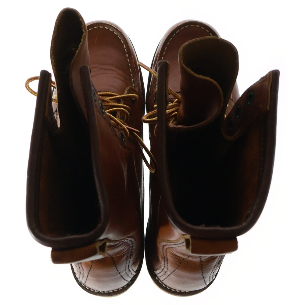RED WING(レッド ウイング) 8-INCH CLASSIC MOC 877 羽根タグ ロゴ型押し 8インチ クラシックモック ブーツ ブラウン