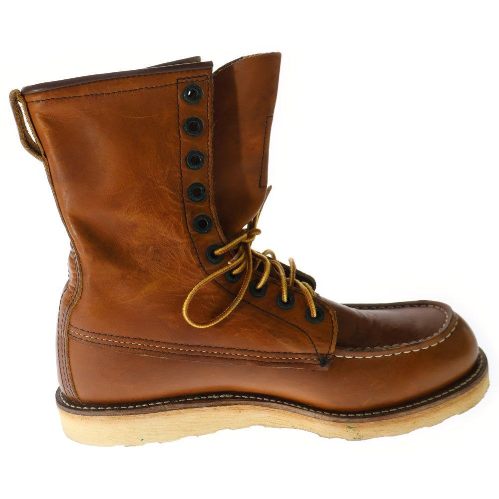 RED WING(レッド ウイング) 8-INCH CLASSIC MOC 877 羽根タグ ロゴ型押し 8インチ クラシックモック ブーツ ブラウン