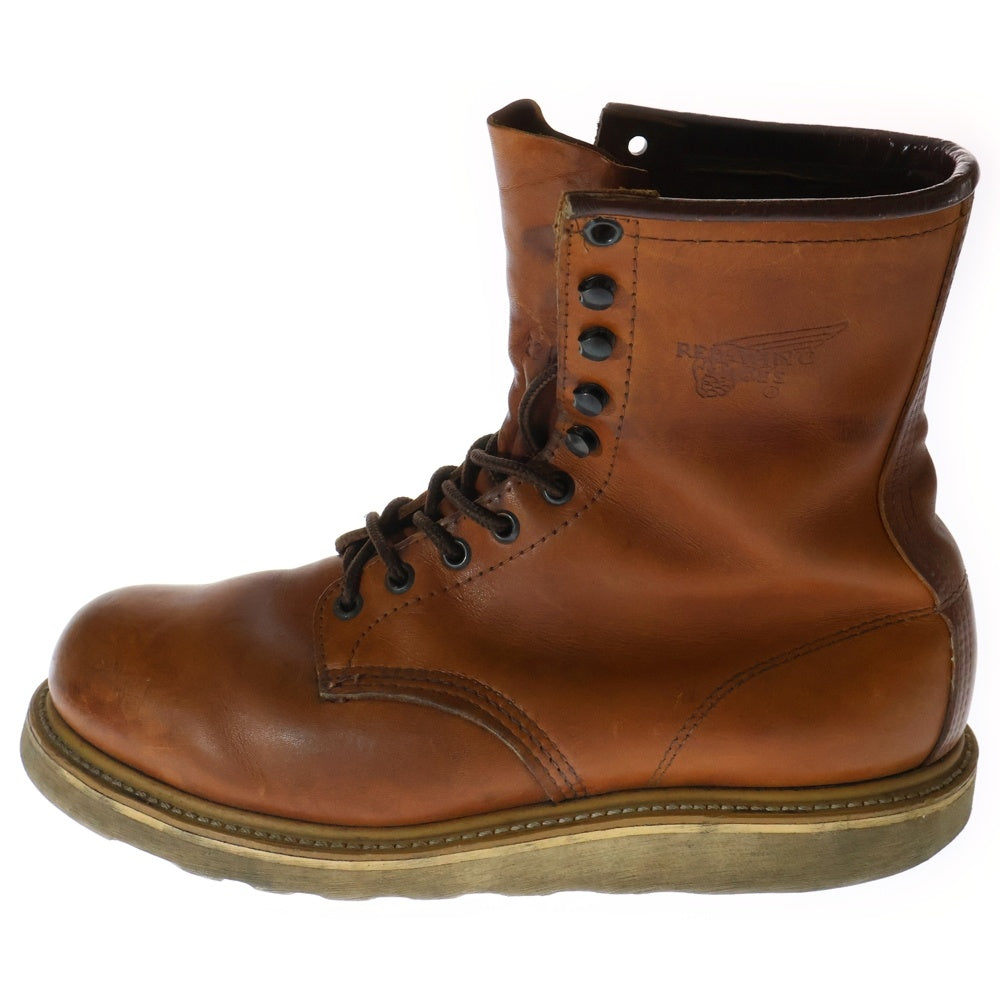 RED WING(レッド ウイング) カナダ限定 プレーントゥ ワークブーツ ブラウン 8221