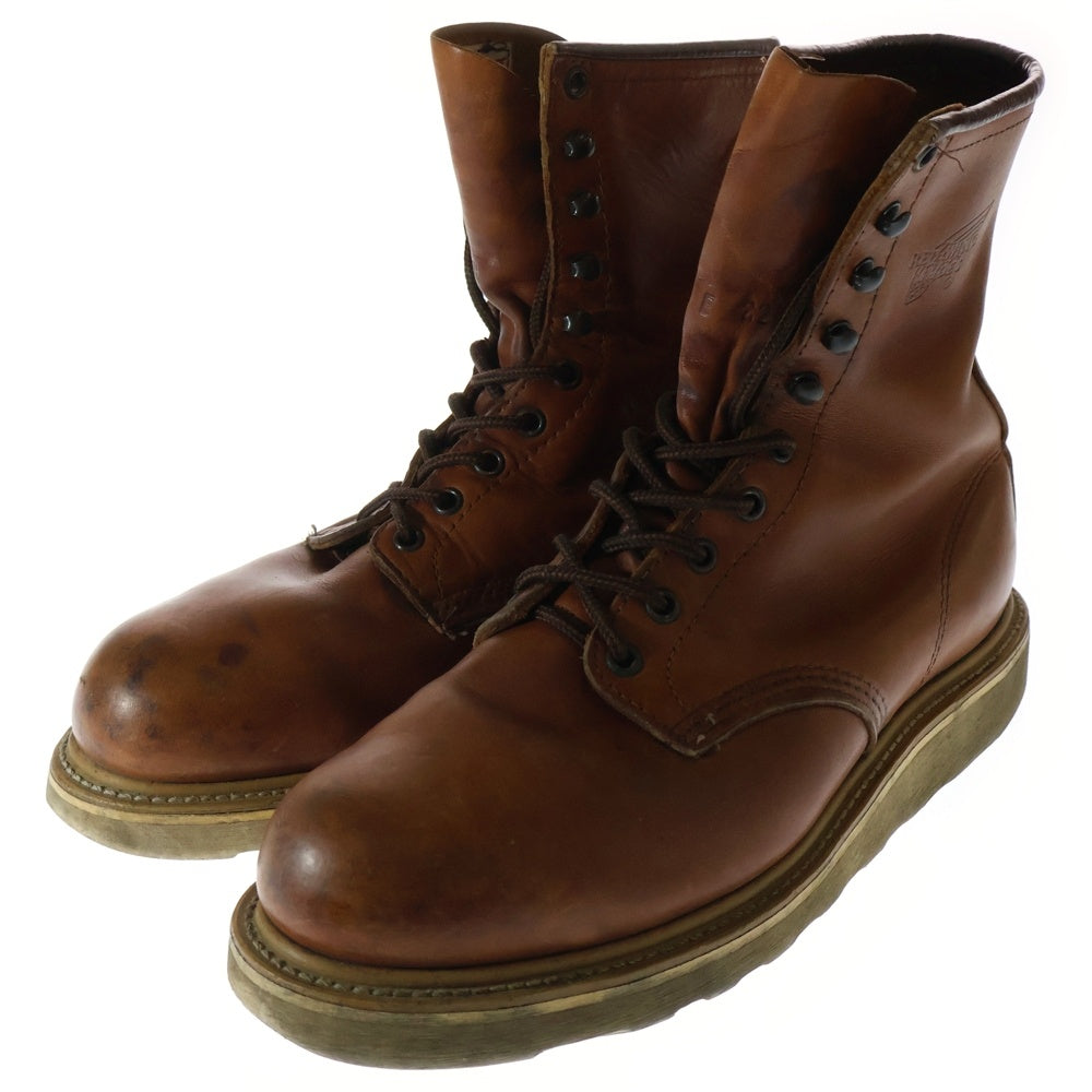 RED WING(レッド ウイング) カナダ限定 プレーントゥ ワークブーツ ブラウン 8221