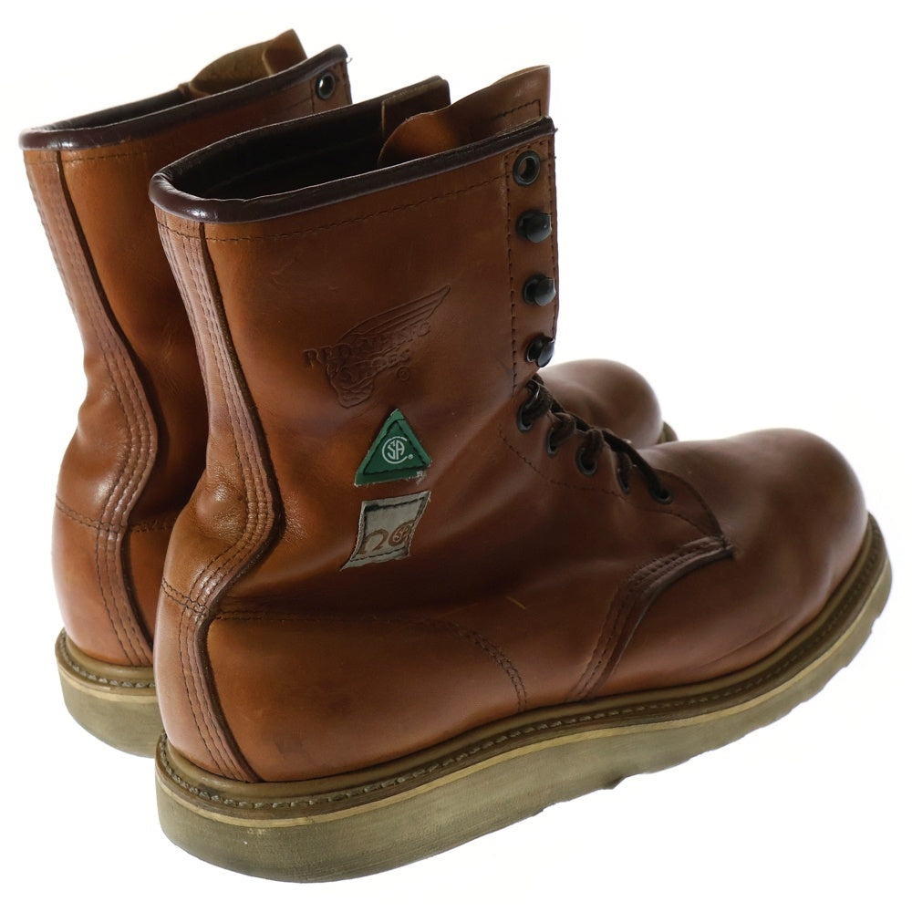 RED WING(レッド ウイング) カナダ限定 プレーントゥ ワークブーツ ブラウン 8221