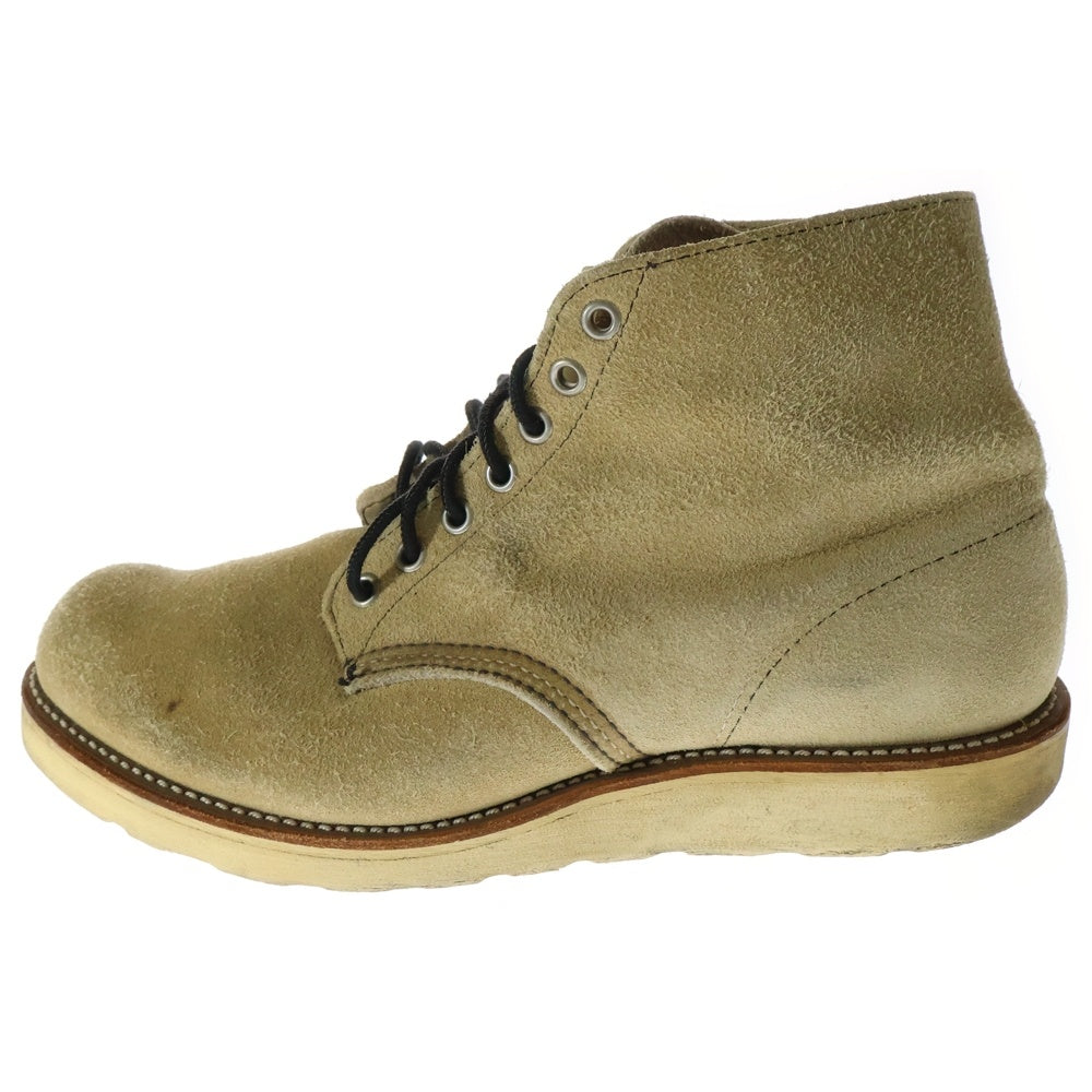 RED WING(レッド ウイング) CLASSIC ROUND TOE 6INCH 8167 クラシックラウンドトゥ スエードブーツ ベージュ