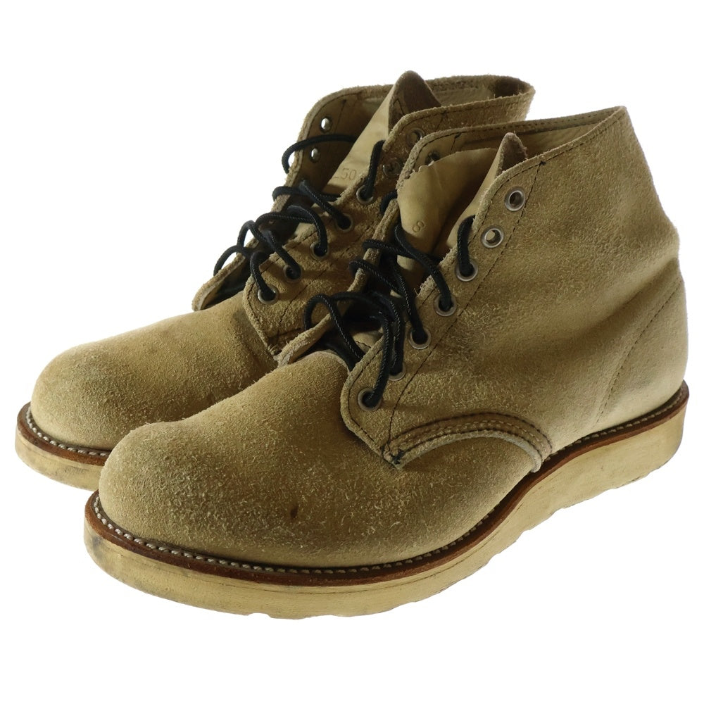 RED WING(レッド ウイング) CLASSIC ROUND TOE 6INCH 8167 クラシックラウンドトゥ スエードブーツ ベージュ