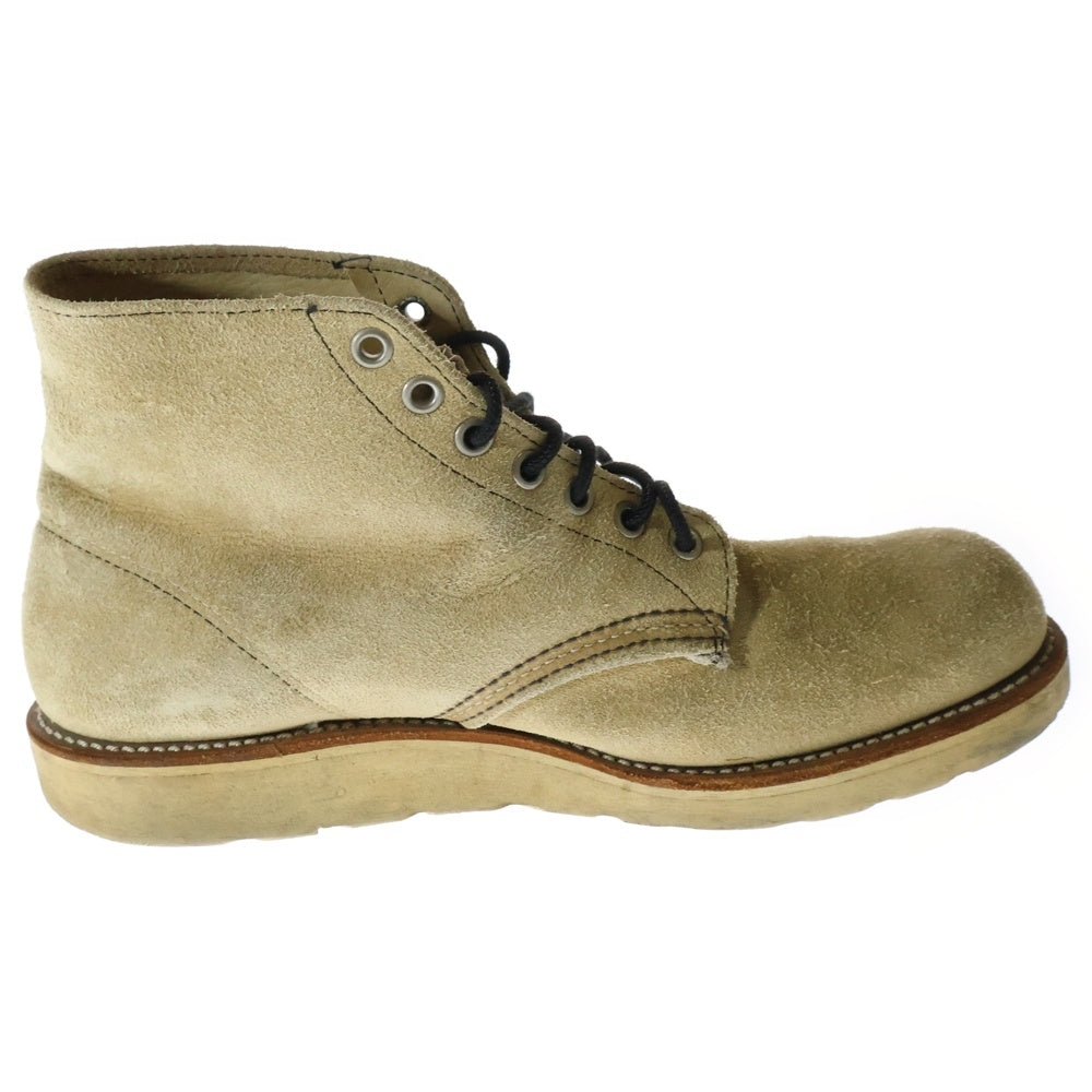 RED WING(レッド ウイング) CLASSIC ROUND TOE 6INCH 8167 クラシックラウンドトゥ スエードブーツ ベージュ
