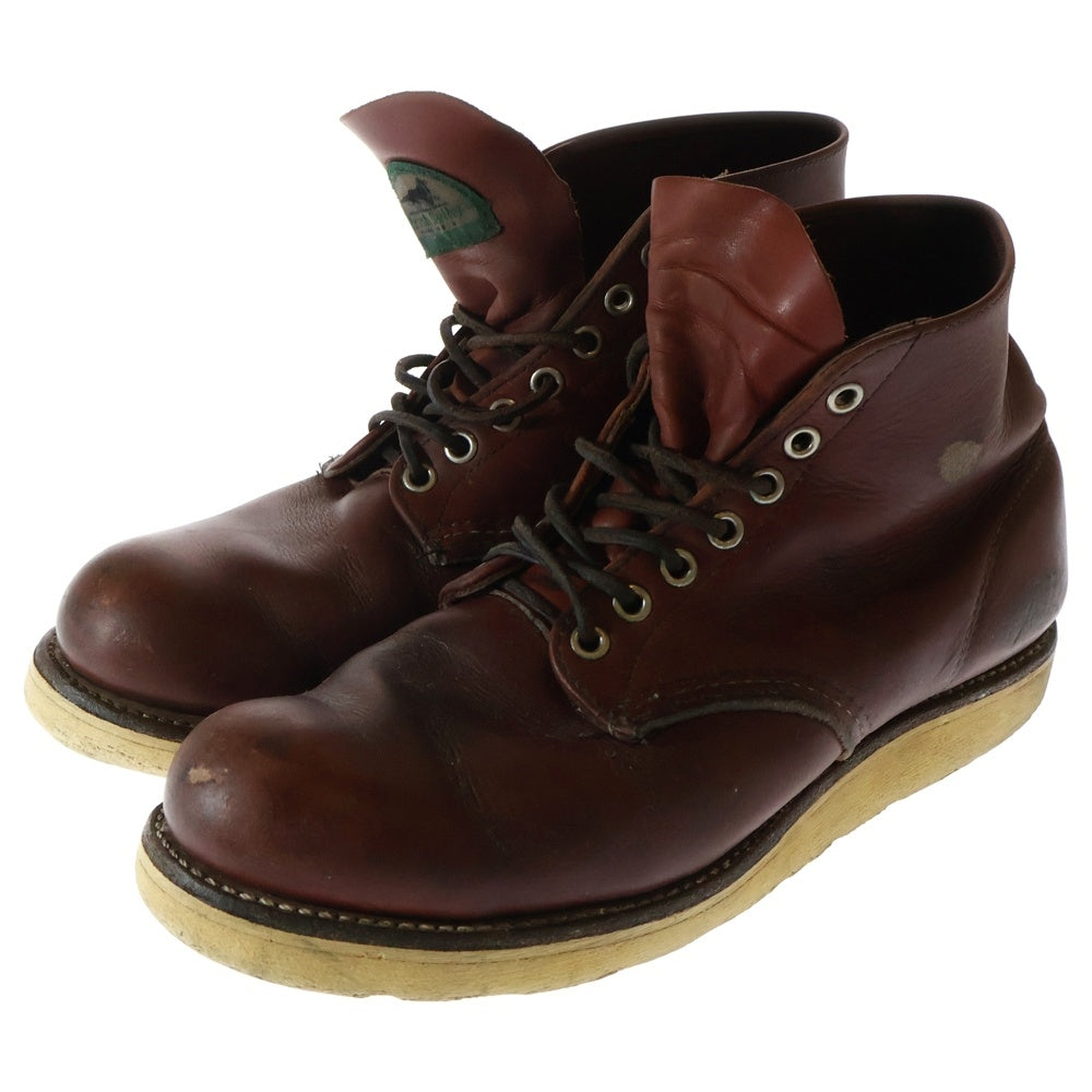 RED WING(レッド ウイング) 90s CLASSIC ROUND TOE 6INCH 8166 半円犬タグ クラシックラウンドトゥ ブーツ ブラウン