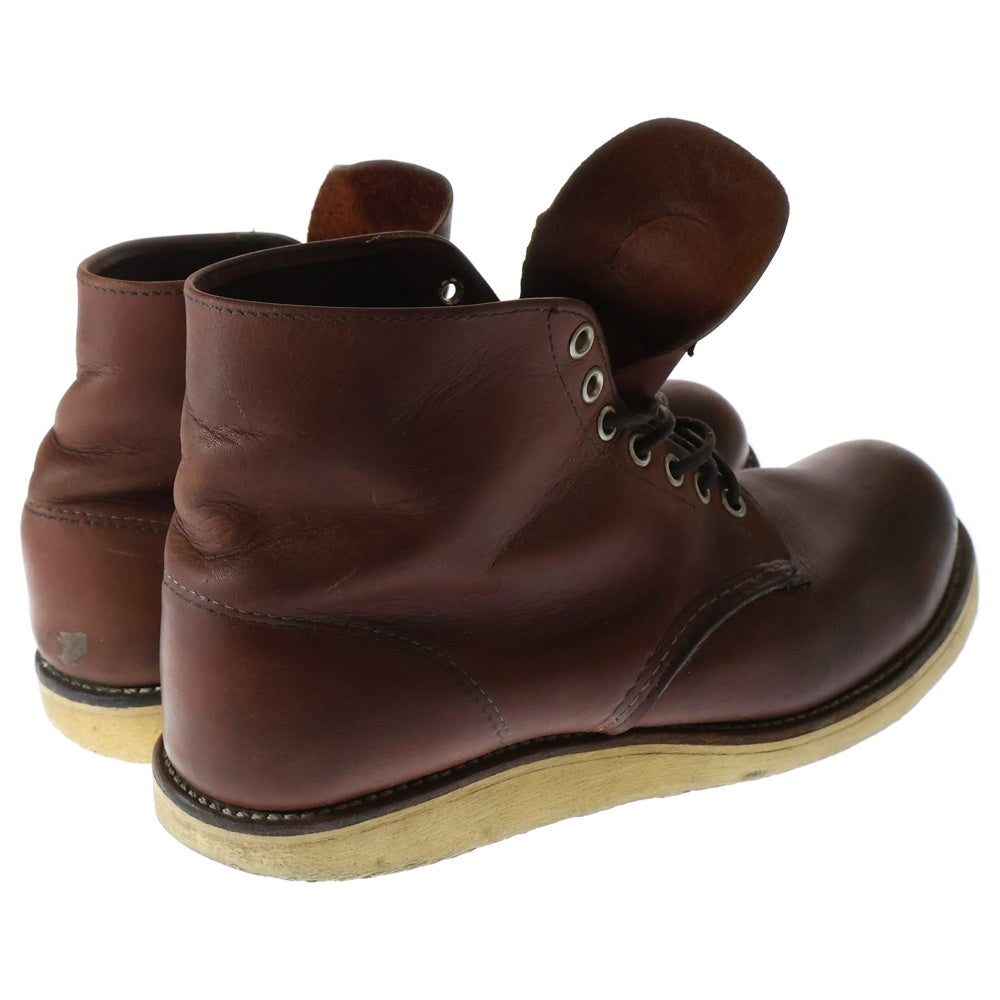 RED WING(レッド ウイング) 90s CLASSIC ROUND TOE 6INCH 8166 半円犬タグ クラシックラウンドトゥ ブーツ ブラウン