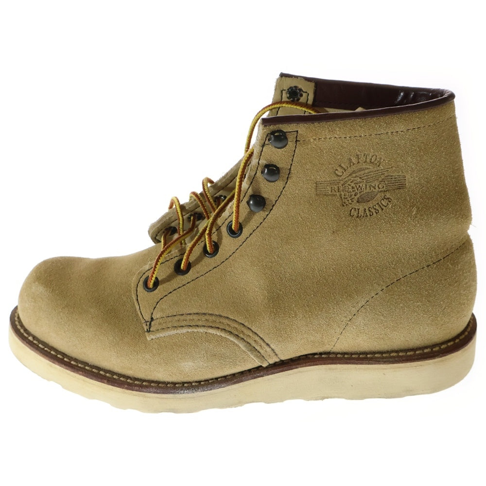 RED WING(レッド ウイング) ERIC CLAPTON別注 クラプトンモデル プレーントゥ スエード ブーツ ベージュ 2001