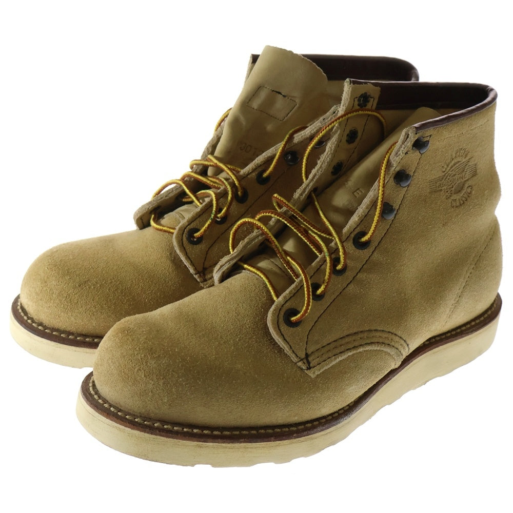 RED WING(レッド ウイング) ERIC CLAPTON別注 クラプトンモデル プレーントゥ スエード ブーツ ベージュ 2001