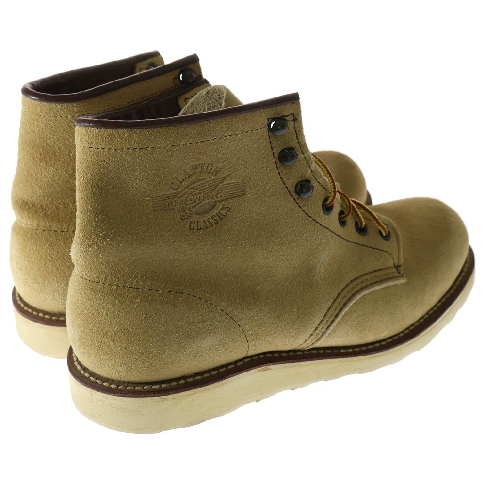 RED WING(レッド ウイング) ERIC CLAPTON別注 クラプトンモデル プレーントゥ スエード ブーツ ベージュ 2001