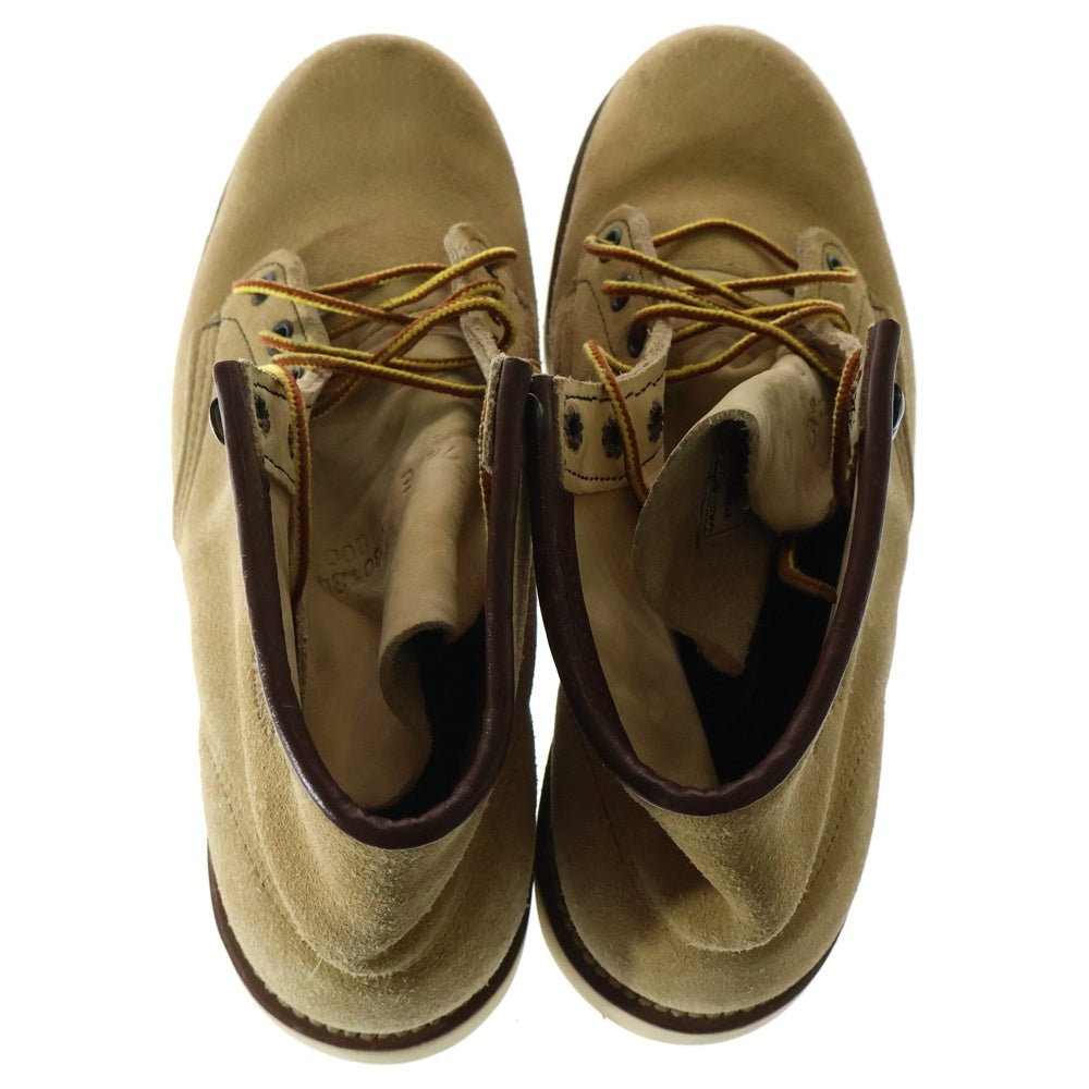 RED WING(レッド ウイング) ERIC CLAPTON別注 クラプトンモデル プレーントゥ スエード ブーツ ベージュ 2001