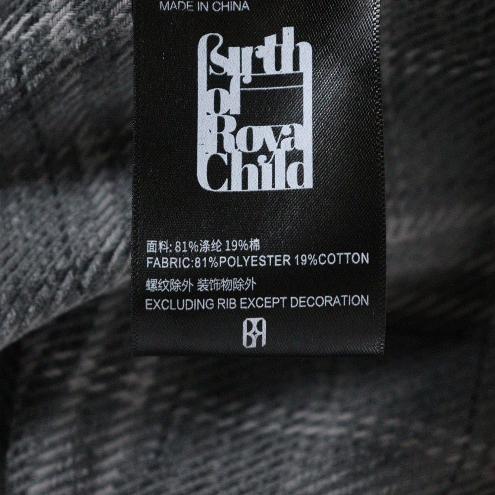 BIRTH OF ROYAL CHILD(バースオブロイヤルチャイルド) Pearl And Diamond Shirt 2511-15015-0020003 パールアンドダイヤモンド装飾長袖シャツ ブラック