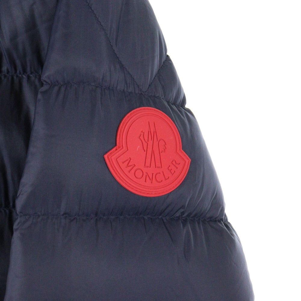 MONCLER(モンクレール) 20AW ARVES F20911A20100 53334 ラバーロゴ ジップアップダウンジャケット ネイビー