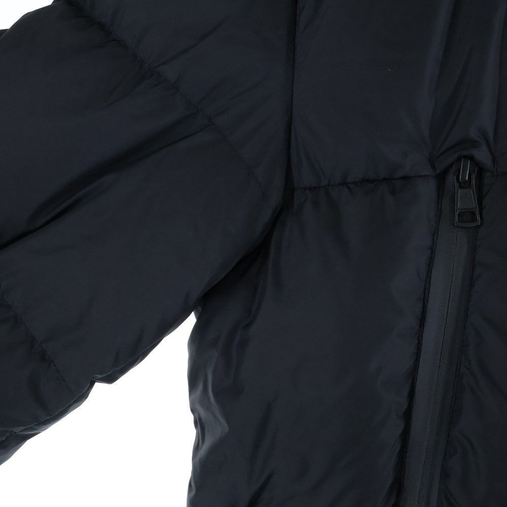 MONCLER(モンクレール) 19AW MONTCLA E20914194385 C0300 モンクラー ロゴ刺繍 ラバーワッペン フーデッド ジップアップ ダウンジャケット ブラック