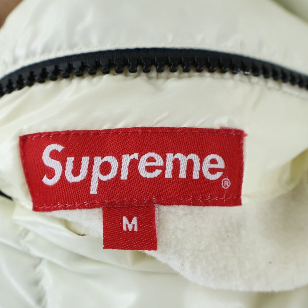 SUPREME(シュプリーム) 20SS Shiny Reversible Puffy Jacket リバーシブル ナイロン ダウンジャケット ホワイト/ブラック