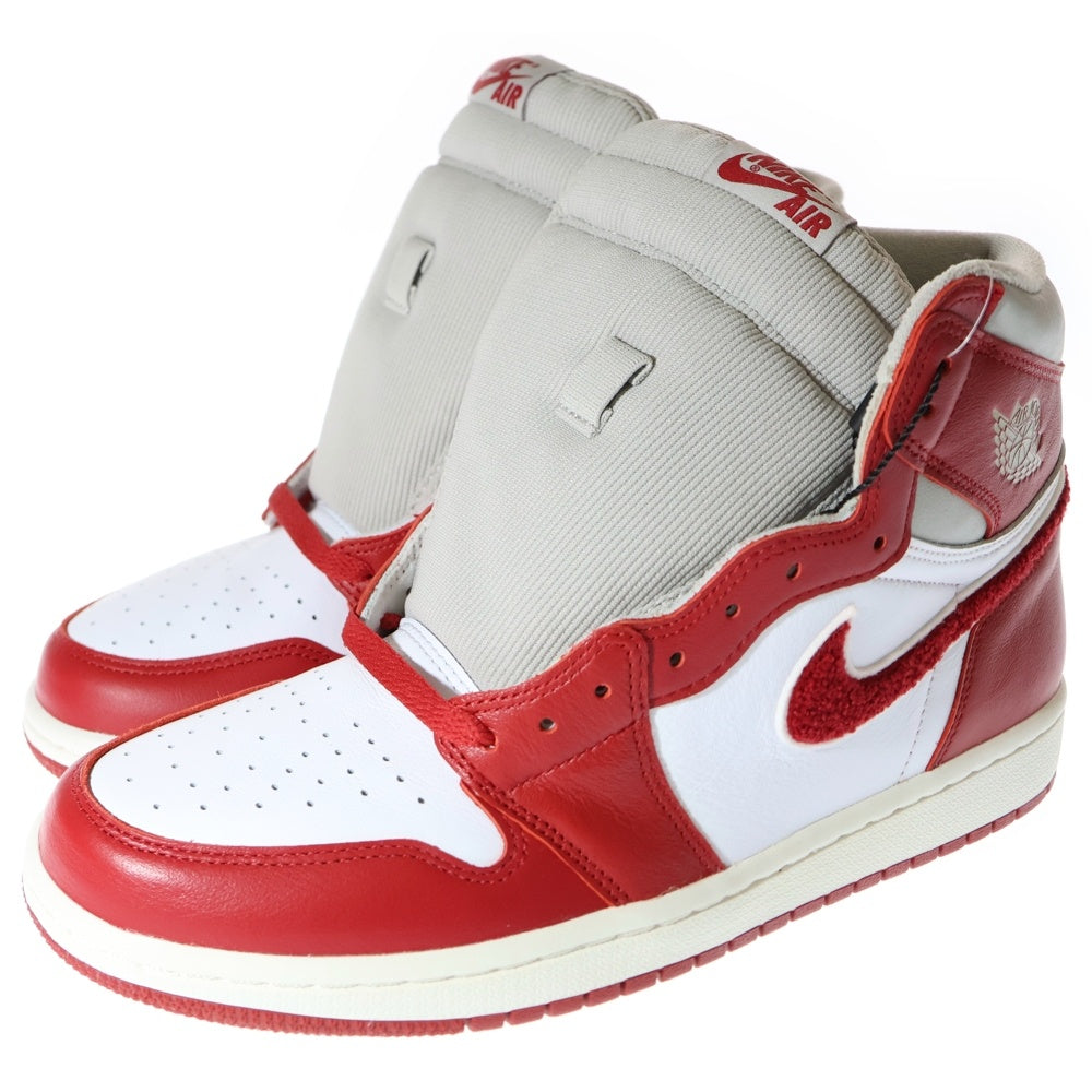 NIKE(ナイキ) WMNS AIR JORDAN1 RETRO HIGH OG DJ4891-061 ウィメンズ エアジョーダン1 レトロ ハイカットスニーカー ホワイト/レッド US10.5/27.5cm