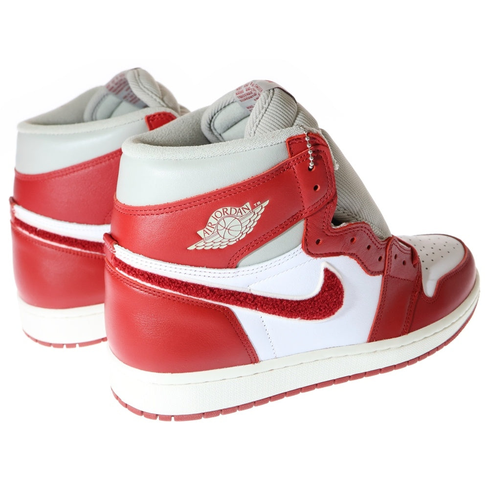 NIKE(ナイキ) WMNS AIR JORDAN1 RETRO HIGH OG DJ4891-061 ウィメンズ エアジョーダン1 レトロ ハイカットスニーカー ホワイト/レッド US10.5/27.5cm