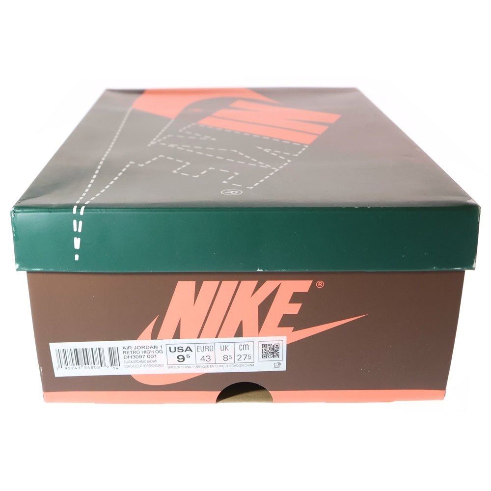 NIKE(ナイキ) AIR JORDAN 1 RETRO HIGH OG HAND CRAFTED DH3097-001 エアジョーダン 1 レトロ ハンドクラフト ハイカットスニーカー マルチ US9.5/27.5cm