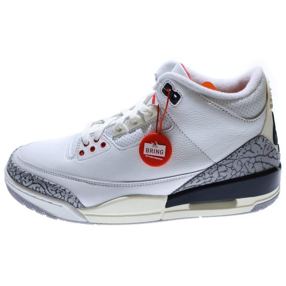 NIKE(ナイキ) AIR JORDAN 3 RETRO WHITE CEMENT REIMAGINED DN3707-100 エアジョーダン3 レトロ セメント ホワイト リイマジンド ハイカットスニーカー ホワイト US9.5/27.5cm