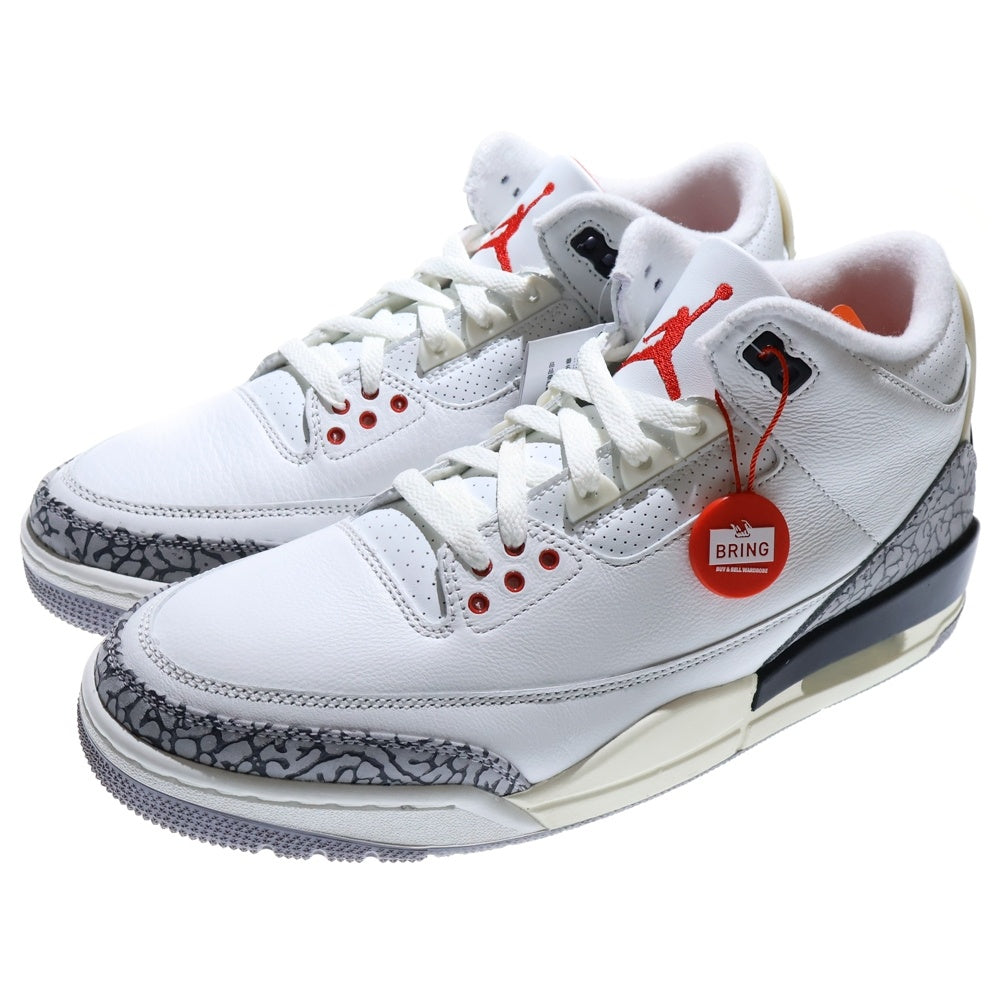 NIKE(ナイキ) AIR JORDAN 3 RETRO WHITE CEMENT REIMAGINED DN3707-100 エアジョーダン3 レトロ セメント ホワイト リイマジンド ハイカットスニーカー ホワイト US9.5/27.5cm