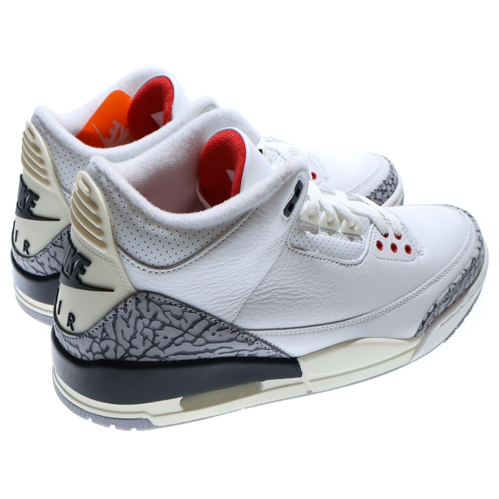 NIKE(ナイキ) AIR JORDAN 3 RETRO WHITE CEMENT REIMAGINED DN3707-100 エアジョーダン3 レトロ セメント ホワイト リイマジンド ハイカットスニーカー ホワイト US9.5/27.5cm