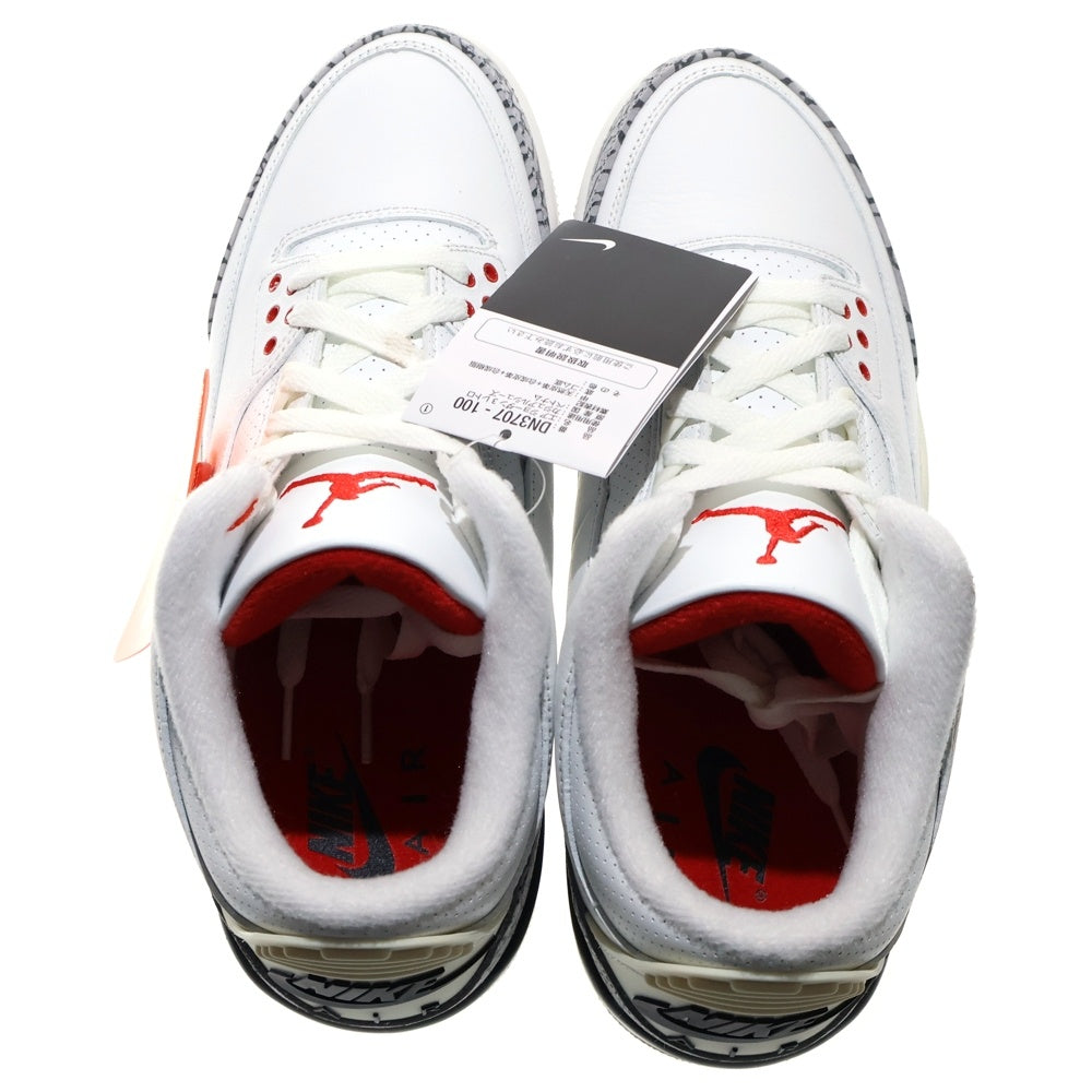 NIKE(ナイキ) AIR JORDAN 3 RETRO WHITE CEMENT REIMAGINED DN3707-100 エアジョーダン3 レトロ セメント ホワイト リイマジンド ハイカットスニーカー ホワイト US9.5/27.5cm