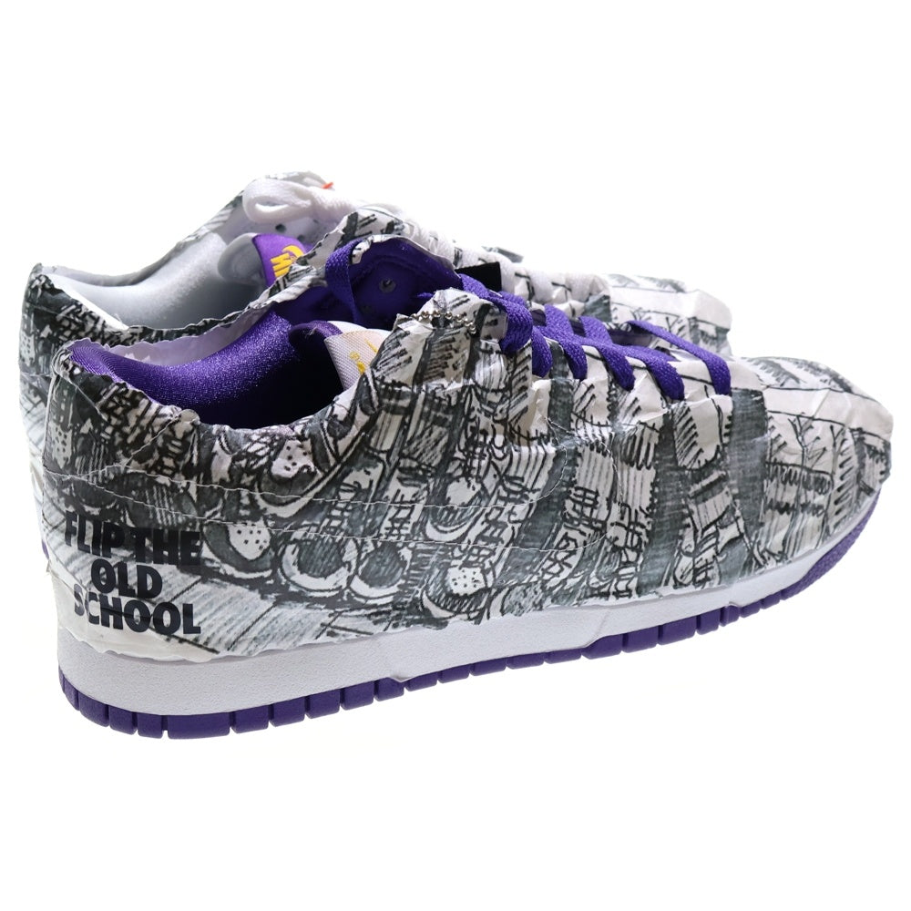NIKE(ナイキ) MNS DUNK LOW FLIP THE OLD SCHOOL DJ4636-100 ダンク フリップ ザ オールドスクール ローカットスニーカー ホワイト/パープル US10.5/27.5cm