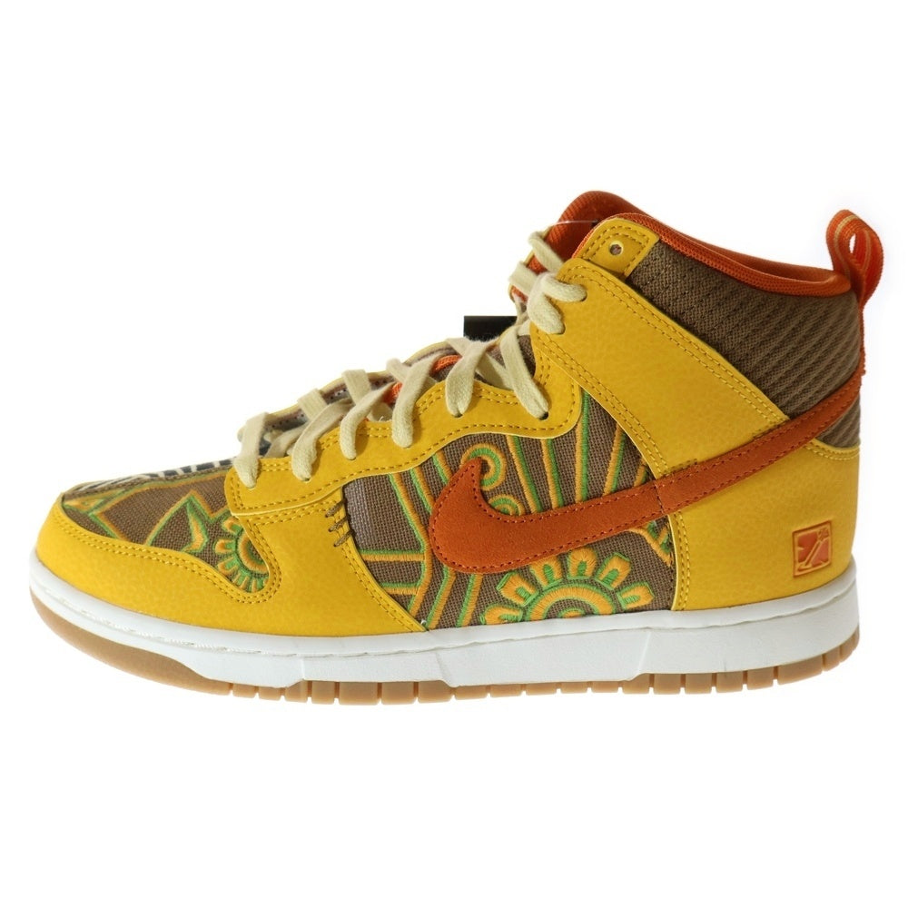 NIKE(ナイキ) DUNK HIGH PREMIUM SOMOS FAMILIA DZ5354-045 ダンク ハイ プレミアム ソモス ファミリア ハイカットスニーカー イエロー US9.5/27.5cm