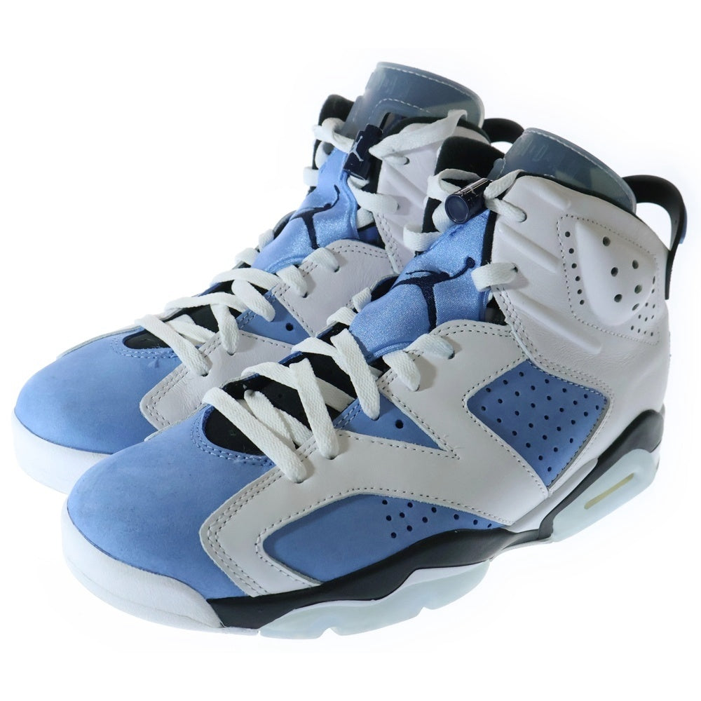 NIKE(ナイキ) AIR JORDAN 6 UNC CT8529-410 エアジョーダン6 ハイカットスニーカー シューズ ブルー US9/27.0cm