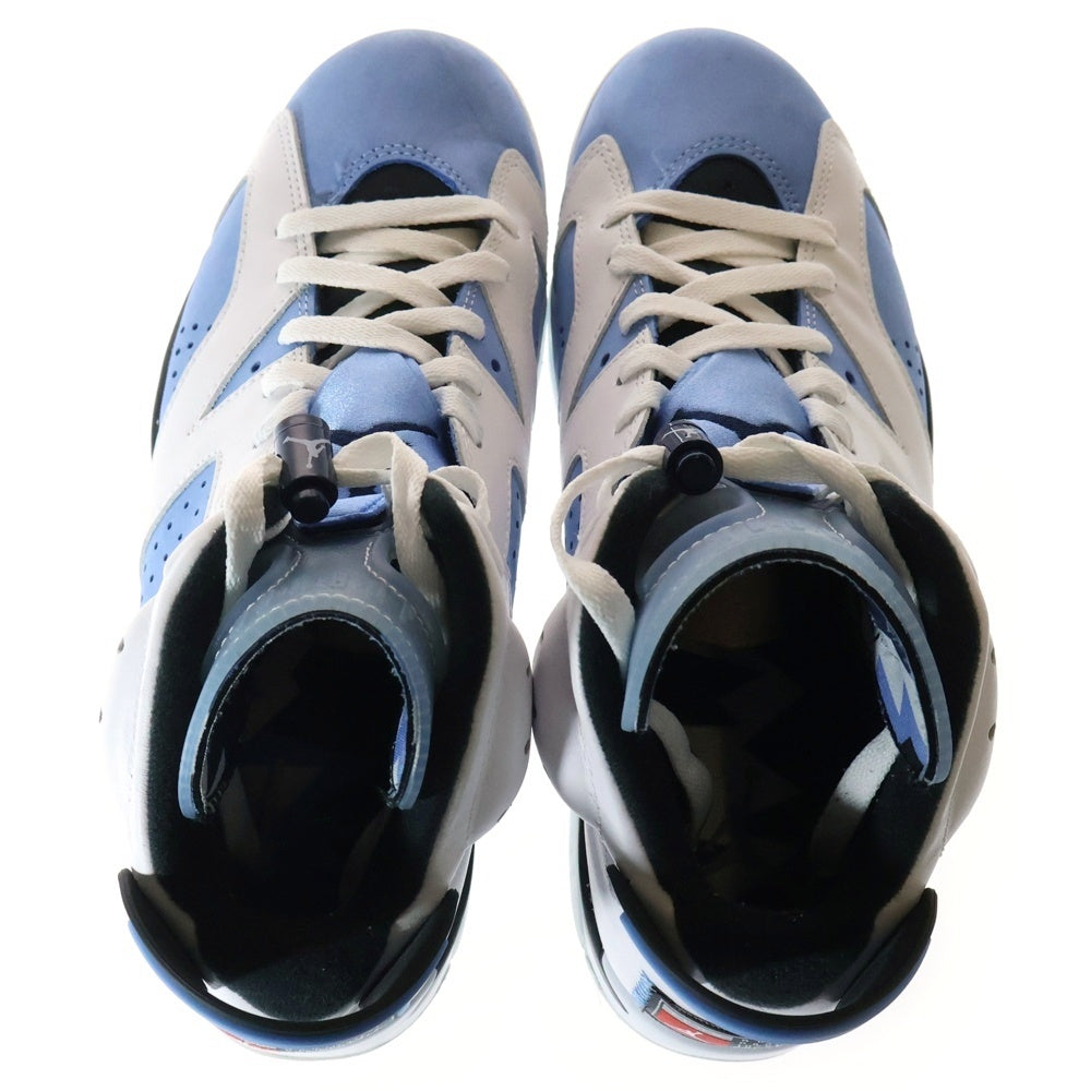 NIKE(ナイキ) AIR JORDAN 6 UNC CT8529-410 エアジョーダン6 ハイカットスニーカー シューズ ブルー US9/27.0cm
