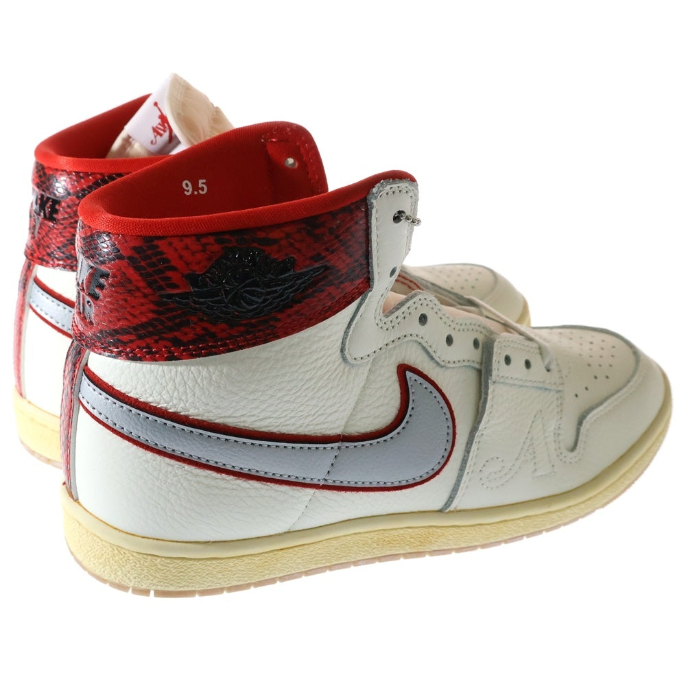 NIKE(ナイキ) ×AWAKE NY JORDAN AIR SHIP PE SP FN8675-100 アウェイク ニューヨーク ジョーダン エアシップ ハイカットスニーカー シューズ ホワイト/レッド US9.5/27.5cm
