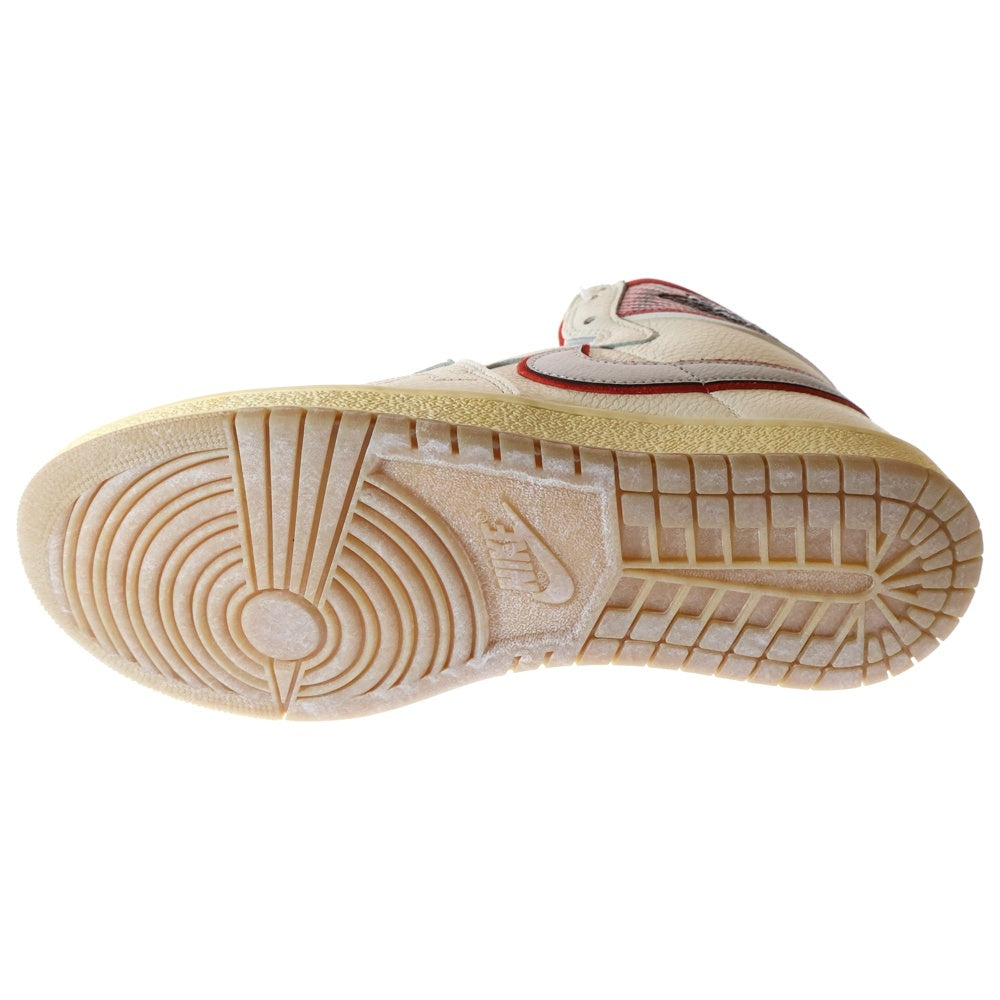 NIKE(ナイキ) ×AWAKE NY JORDAN AIR SHIP PE SP FN8675-100 アウェイク ニューヨーク ジョーダン エアシップ ハイカットスニーカー シューズ ホワイト/レッド US9.5/27.5cm