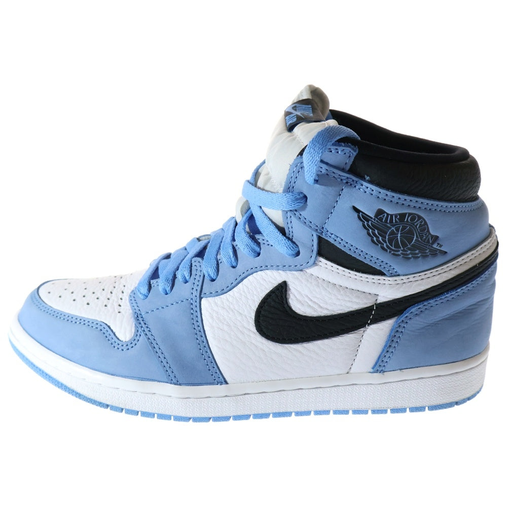 NIKE(ナイキ) AIR JORDAN1 RETRO HIGH OG 555088-134 エアジョーダン1 ユニバーシティブルー ハイカットスニーカー シューズ ホワイト/ブルー US9/27.0cm