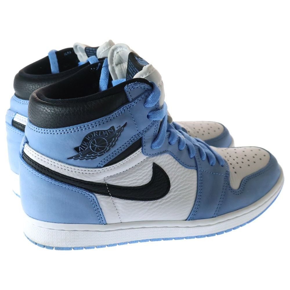NIKE(ナイキ) AIR JORDAN1 RETRO HIGH OG 555088-134 エアジョーダン1 ユニバーシティブルー ハイカットスニーカー シューズ ホワイト/ブルー US9/27.0cm