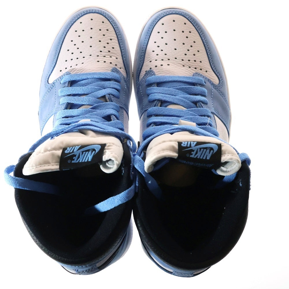 NIKE(ナイキ) AIR JORDAN1 RETRO HIGH OG 555088-134 エアジョーダン1 ユニバーシティブルー ハイカットスニーカー シューズ ホワイト/ブルー US9/27.0cm