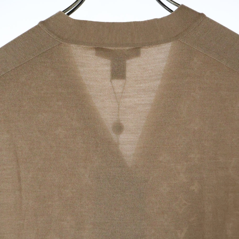 LOUIS VUITTON(ルイヴィトン) L/S W/Printed Twill Front Cardigan RW231D 172 FOKC14 モノグラムフロントカーディガン ベージュ レディース