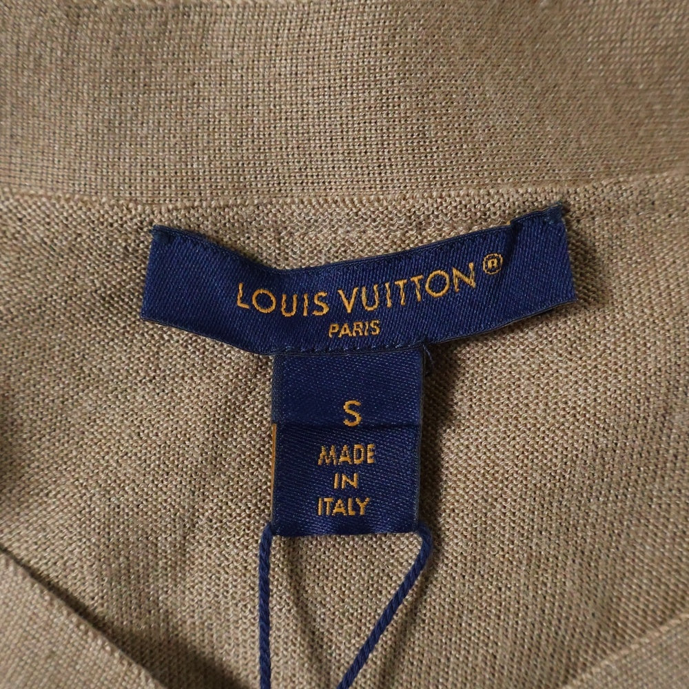 LOUIS VUITTON(ルイヴィトン) L/S W/Printed Twill Front Cardigan RW231D 172 FOKC14 モノグラムフロントカーディガン ベージュ レディース