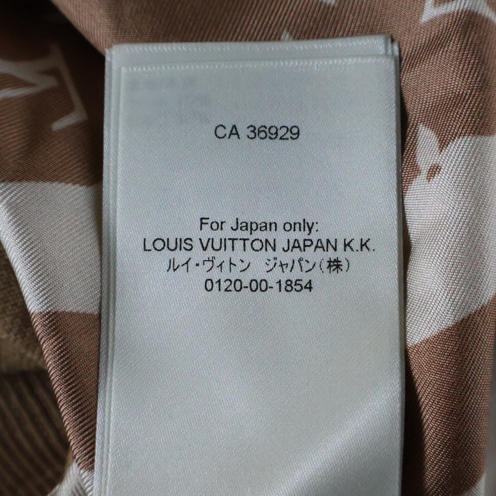 LOUIS VUITTON(ルイヴィトン) L/S W/Printed Twill Front Cardigan RW231D 172 FOKC14 モノグラムフロントカーディガン ベージュ レディース