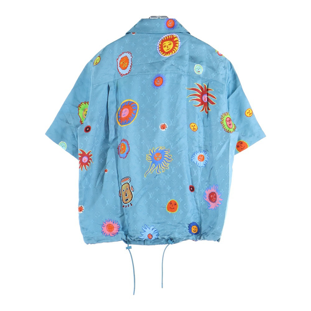 LOUIS VUITTON(ルイヴィトン) ×YK Monogram Face Shirt RM232H V36 HOS31W ×草間彌生 モノグラムフェイスプリント半袖シャツ ライトブルー