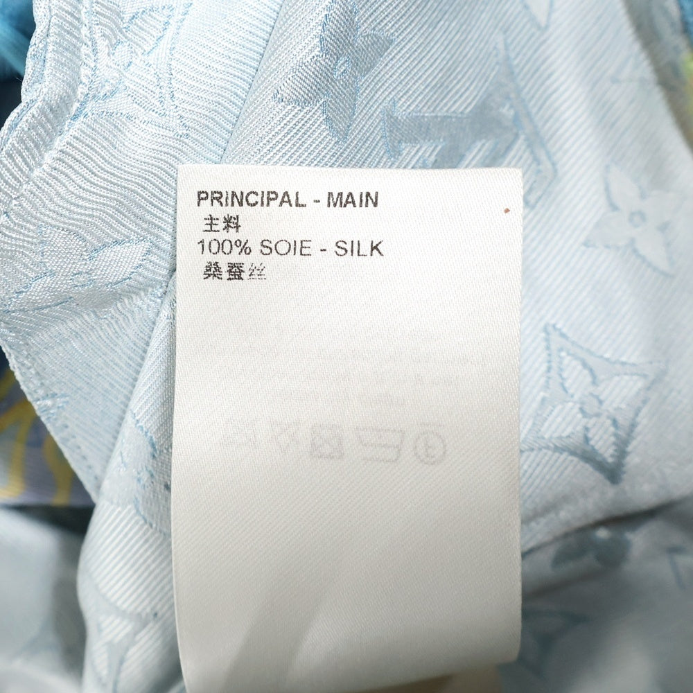 LOUIS VUITTON(ルイヴィトン) ×YK Monogram Face Shirt RM232H V36 HOS31W ×草間彌生 モノグラムフェイスプリント半袖シャツ ライトブルー