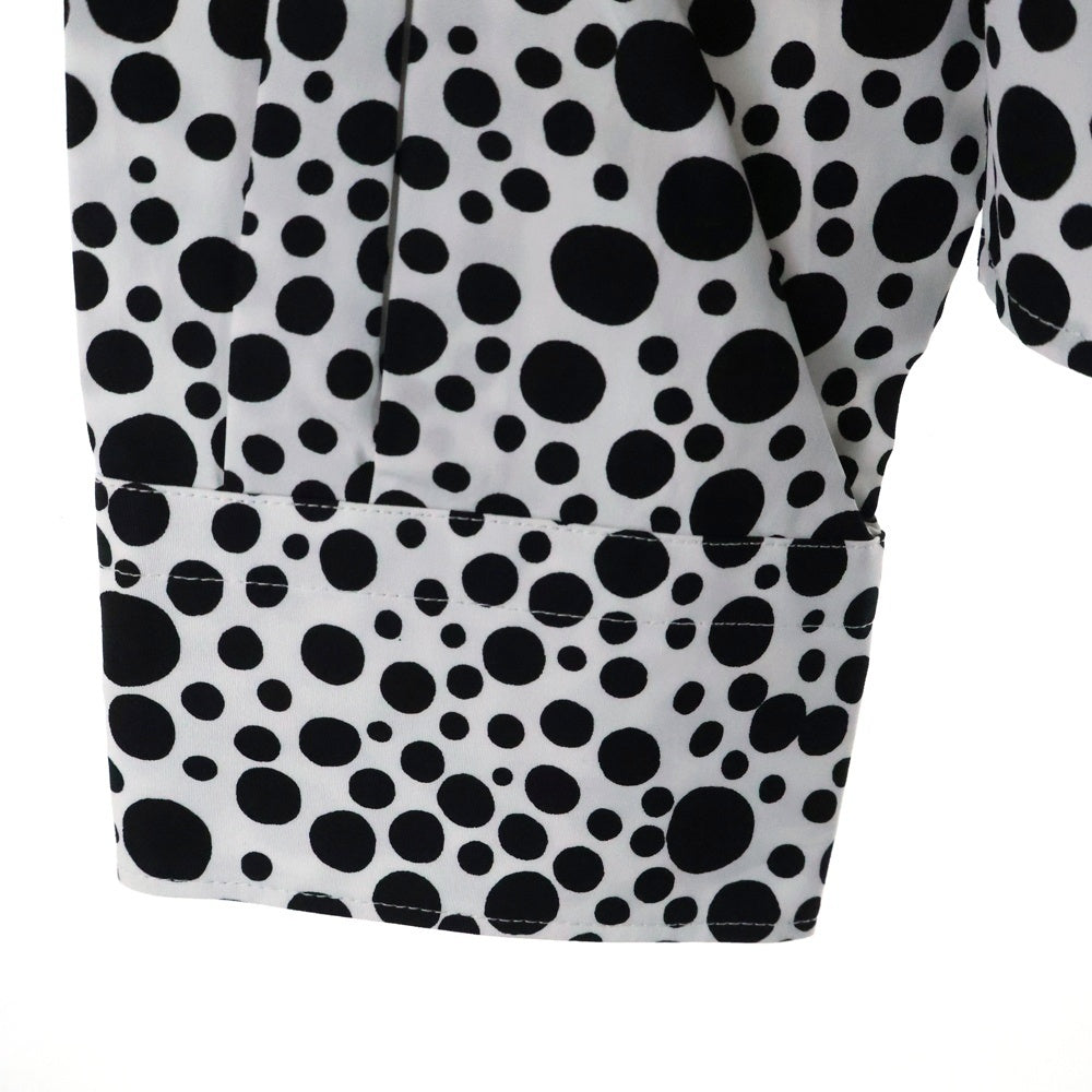 LOUIS VUITTON(ルイヴィトン) ×YK Dots Printed Zipped Shirt RM231H V29 HOS30W ×草間彌生 ドット柄 ジップアップナイロンジャケット ホワイト/ブラック