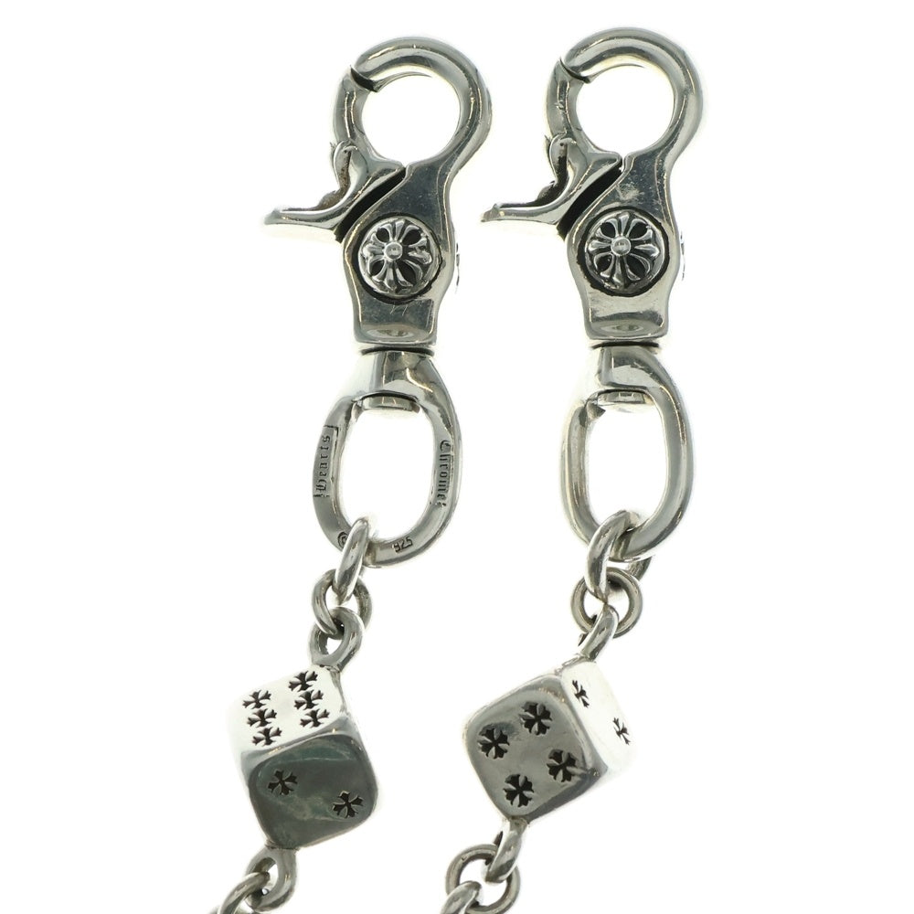 CHROME HEARTS(クロムハーツ) DICE LINK-2 2クリップダイス ウォレットチェーン シルバー