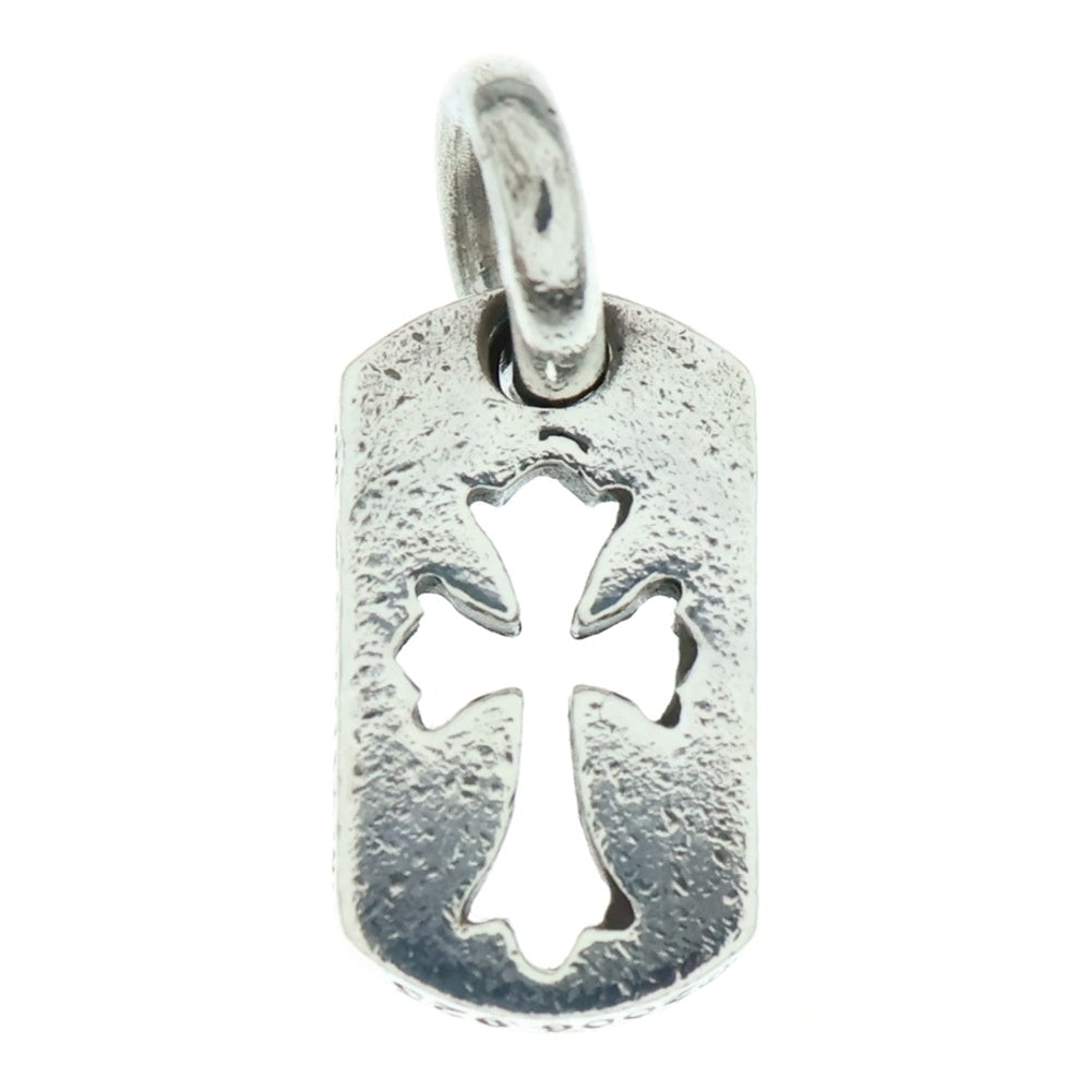 CHROME HEARTS(クロムハーツ) DT TNY CO CRS タイニーカットアウトクロスドッグタグ チャーム ペンダントトップ シルバー