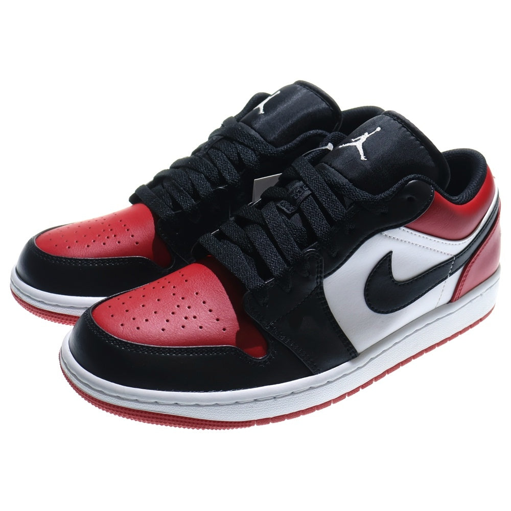 NIKE(ナイキ) AIR JORDAN 1 LOW BRED TOE 553558-612 エアジョーダン1 ブレッドトゥ ローカットスニーカー レッド/ブラック US9/27cm