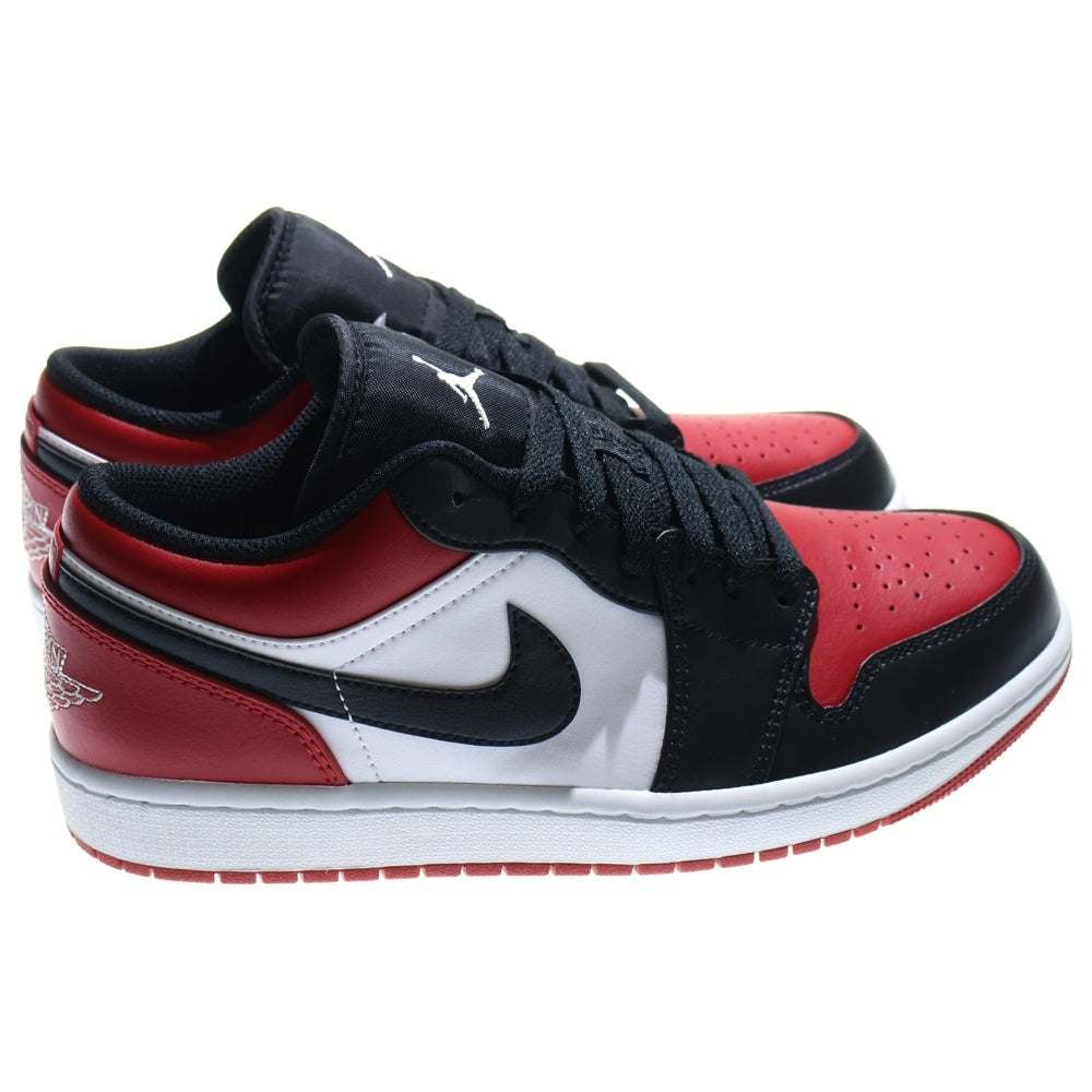 NIKE(ナイキ) AIR JORDAN 1 LOW BRED TOE 553558-612 エアジョーダン1 ブレッドトゥ ローカットスニーカー レッド/ブラック US9/27cm