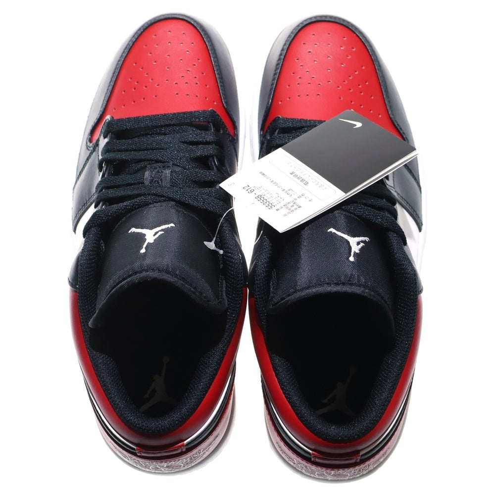 NIKE(ナイキ) AIR JORDAN 1 LOW BRED TOE 553558-612 エアジョーダン1 ブレッドトゥ ローカットスニーカー レッド/ブラック US9/27cm