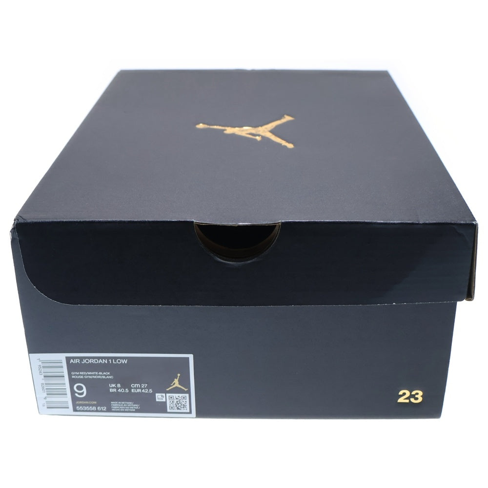 NIKE(ナイキ) AIR JORDAN 1 LOW BRED TOE 553558-612 エアジョーダン1 ブレッドトゥ ローカットスニーカー レッド/ブラック US9/27cm