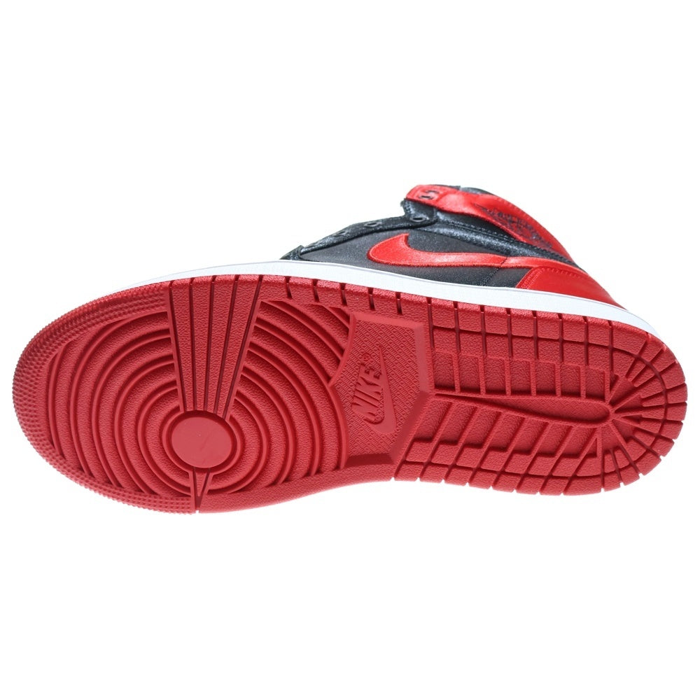 NIKE(ナイキ) WMNS AIR JORDAN1 RETRO HIGH OG FD4810-061 エアジョーダン1 サテンブレッド ハイカットスニーカー US10/27.0cm レッド