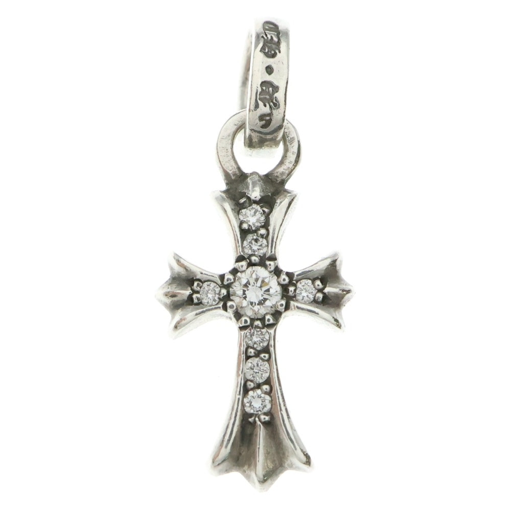 CHROME HEARTS(クロムハーツ) CRS BBYFAT P DMND ベイビーファットクロス PAVEダイヤ ペンダントトップ シルバーBCA234