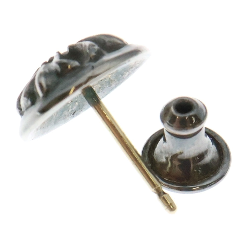 CHROME HEARTS(クロムハーツ) STUD CRSBLL 1DIA クロスボールスタッドピアス 1ダイヤ シルバー