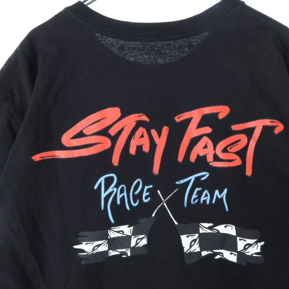 CHROME HEARTS(クロムハーツ) PPO STAY FAST RACE TEAM T-SHRT MATTY BOY ステイファストプリント半袖Tシャツ ブラック